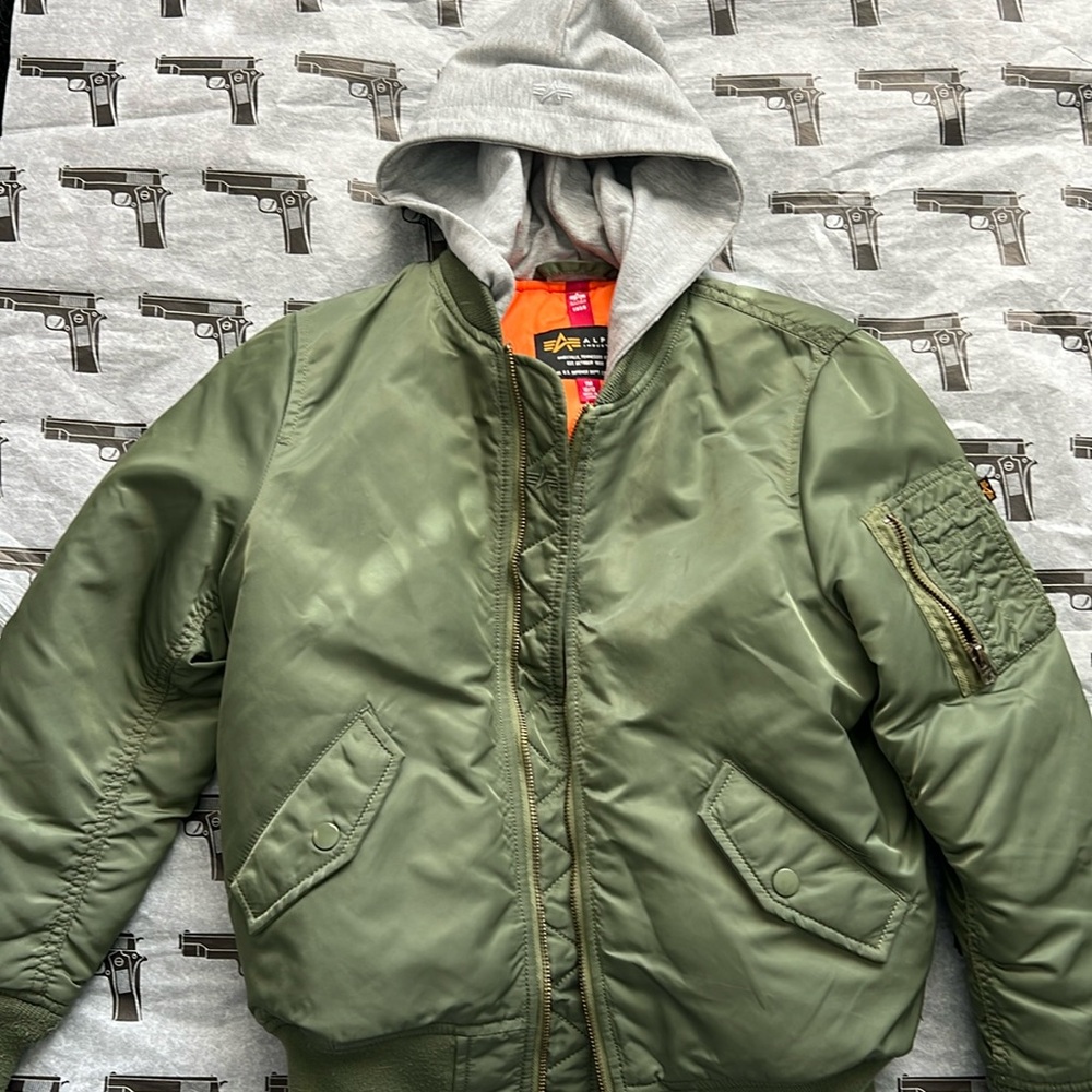 Alpha industry, hooded boys jacket